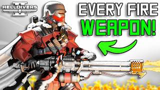Evaluating EVERY Single Incendiary Weapon In Helldivers 2