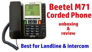 Hindi || Beetel M71 Corded Landline Phone unboxing and review