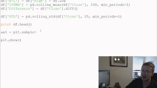 Pandas with Python 2.7 Part 8 - Standard Deviation