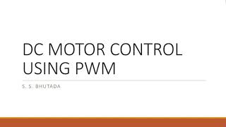 DC motor fundamentals with AVR