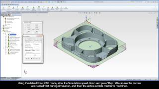 SolidCAM iM Exercise #2: iMachining of a Bracket (Outside shape machining)