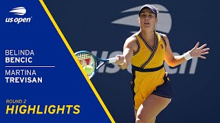 Belinda Bencic vs Martina Trevisan Highlights | 2021 US Open Round 2