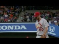 stl@nym cardinals end the 2nd with a big double play