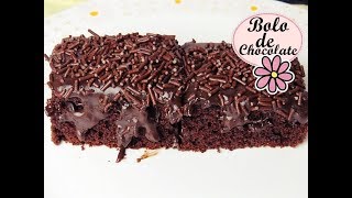 BOLO SIMPLES DE CHOCOLATE MOLHADINHO E MUITO FOFINHO