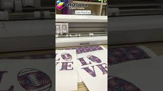 T-shirt Printing Using Dark Eco-Solvent Printable PU Flex | Alizarin Group #shorts #diy #collection