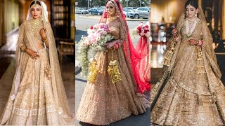 Latest Golden Lehenga Designs For Brides