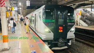 E257系5000番台 OM-91編成 特急あずさ86号 新宿行き 立川駅発車