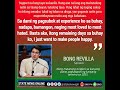 BONG REVILLA SAYS, POLITICS NO MORE AFTER HIS TERM ENDS IN 2025.|SNO PH