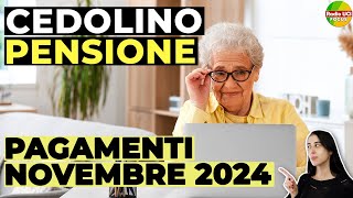 CEDOLINO PENSIONE INPS NOVEMBRE 2024: Pagamenti, Conguagli 730 e Trattenute Fiscali