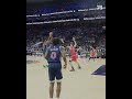 Joel Embiid three point from bench view at Sixers vs Bulls #shorts #KiaTipOff21