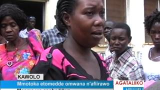 Mmotoka etomedde omwana n'afiirawo