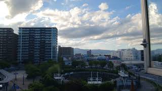 滋賀県草津市のJR南草津駅から見た草津の街並み、琵琶湖の対岸の滋賀県大津市の街並みと比叡山🤗（2023年8月29日火曜日✨）😊