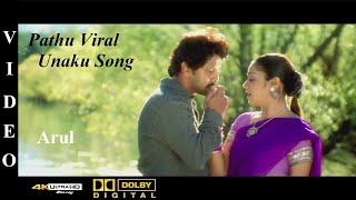 Pathu Viral Unakku - Arul Tamil Movie Video Song 4K Ultra HD Blu-Ray & Dolby Digital Sorround 5.1