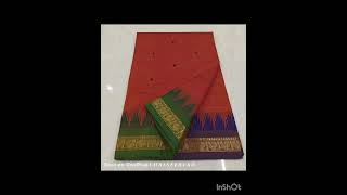 Exclusive Kanchi Cotton Sarees 100 Counts 6.2 meters Rs 950+Shipping Padmavathi Sarees 9994354715