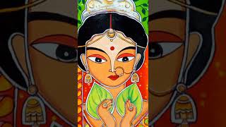 MADHUBANI PAINTING for beginners// traditional  Bengali bride painting# shorts