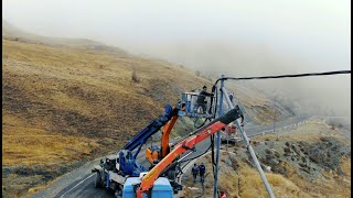 “Azərişıq” ASC işğaldan azad edilən tarixi torpağımız Kəlbəcərdə yenidənqurma işlərini davam etdirir