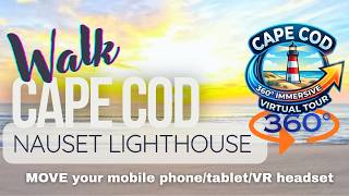 360 immersive Cape Cod, walk to sunrise in Nauset Lighthouse Beach, Eastham