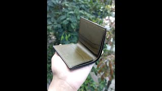 Compact Bifold Wallet - Handmade Leather Wallet