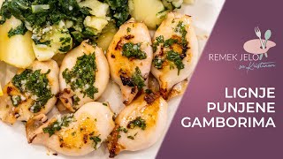 LIGNJE PUNJENE GAMBORIMA // @Remek Jelo  (2021) STUFFED SQUID  RECIPE//CALAMARI CON GAMBERI