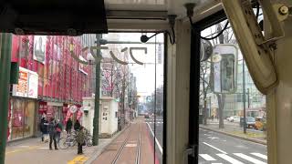 2019.12.11(水)札幌市電雪ミク電車3303形狸小路→西4丁目