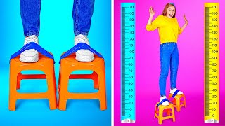 TALL VS SHORT PEOPLE HACKS || Hilarious Situations And Funny Hacks by 123 GO Like!