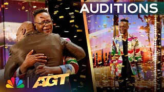 Comedian Learnmore Jonasi Gets The GOLDEN BUZZER From Terry Crews! | Auditions |