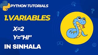 1. Variables in Python| Python variables in sinhala| variables in python exercises