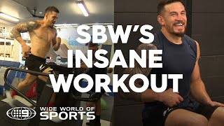 Sonny Bill Williams' insane gym work out | NRL on Nine