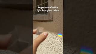 Dispersion of white light by a glass prism