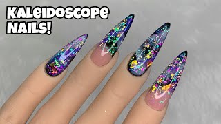 Hard Gel Kaleidoscope Nails | Blingline | Nail Sugar