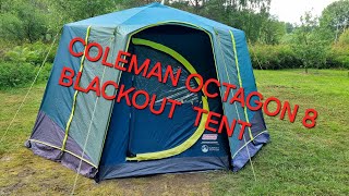 ASMR Teltan pystytys.. Coleman Octagon 8 Blackout