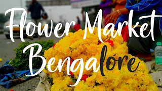 Madiwala Flower Market, Bangalore, Karnataka, India.