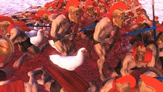30 Chickens vs 300 Spartans and 10000 Persians Ultimate Epic Battle Simulator
