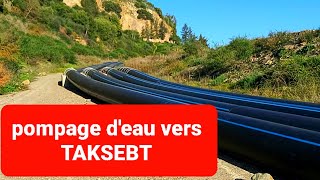 reprise de pompage d'eau vers taksebt