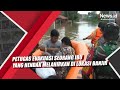 Petugas Evakuasi Seorang Ibu yang Hendak Melahirkan di Lokasi Banjir