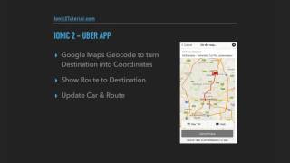 Ionic 2 - Uber App - 1