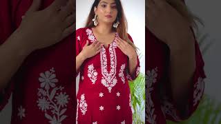 Chikankari Suit Set From Meesho | Priyanka Sambyal #meeshofinds #meeshokurtihaul #meeshoshopping