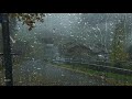 Rain & Thunder Sounds in Lauterbrunnen Switzerland | Help Study, PTSD, Insomnia & Tinnitus