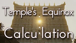 Every Year on Equinox Days, Setting Sun Aligns Through Each of the Window Openings of Temple