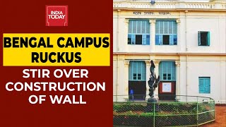 West Bengal: Massive Ruckus In Visva Bharati University In Santiniketan; Stir Over Construction Wall