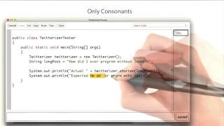 Only Consonants - Intro to Java Programming