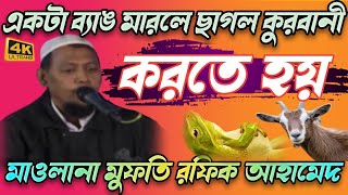 একটা ব্যাঙ মারলে ছাগল কুরবানী দিতে হবে,মুফতি রফিক আহমেদ,Mufti Rofik Ahammed,Asraful Multimedia, 2020