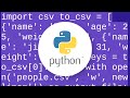 How do I convert this list of dictionaries to a csv file?