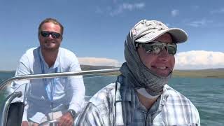 Flyfishing Sterkfontein Dam on our Fusion 17ft mono hull's