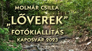 Lőverek fotókiállítás megnyitó Kaposváron 2023 – Molnár Csilla kéktúrázó fotói