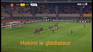 Le but du achraf hakimi Maroc 2 contre le Malawi 1 can 2022