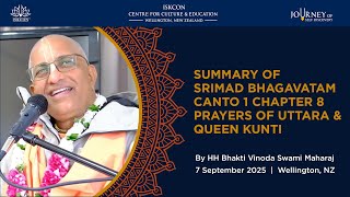 Summary of Srimad Bhagavatam Canto 1 Chapter 8 by HH Bhakti Vinoda Swami Maharaj