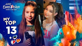 Junior Eurovision 2023: MY TOP 13 (so far) [NEW🇪🇪🇲🇰🇲🇹]