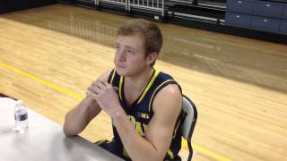 Spike Albrecht at Michigan basketball media day