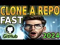 How to Clone a Repo FAST and EASY in 2024! GitHub: Cloning a repository!